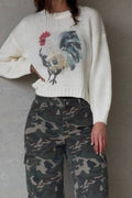 Ruby Rooster Sweater