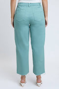 Cropped High-Rise Wide Leg Trouser Pants