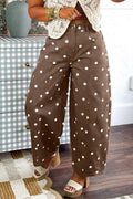 Brown Polka Dot Jeans