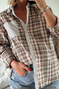 Brown Plaid LS Shirt