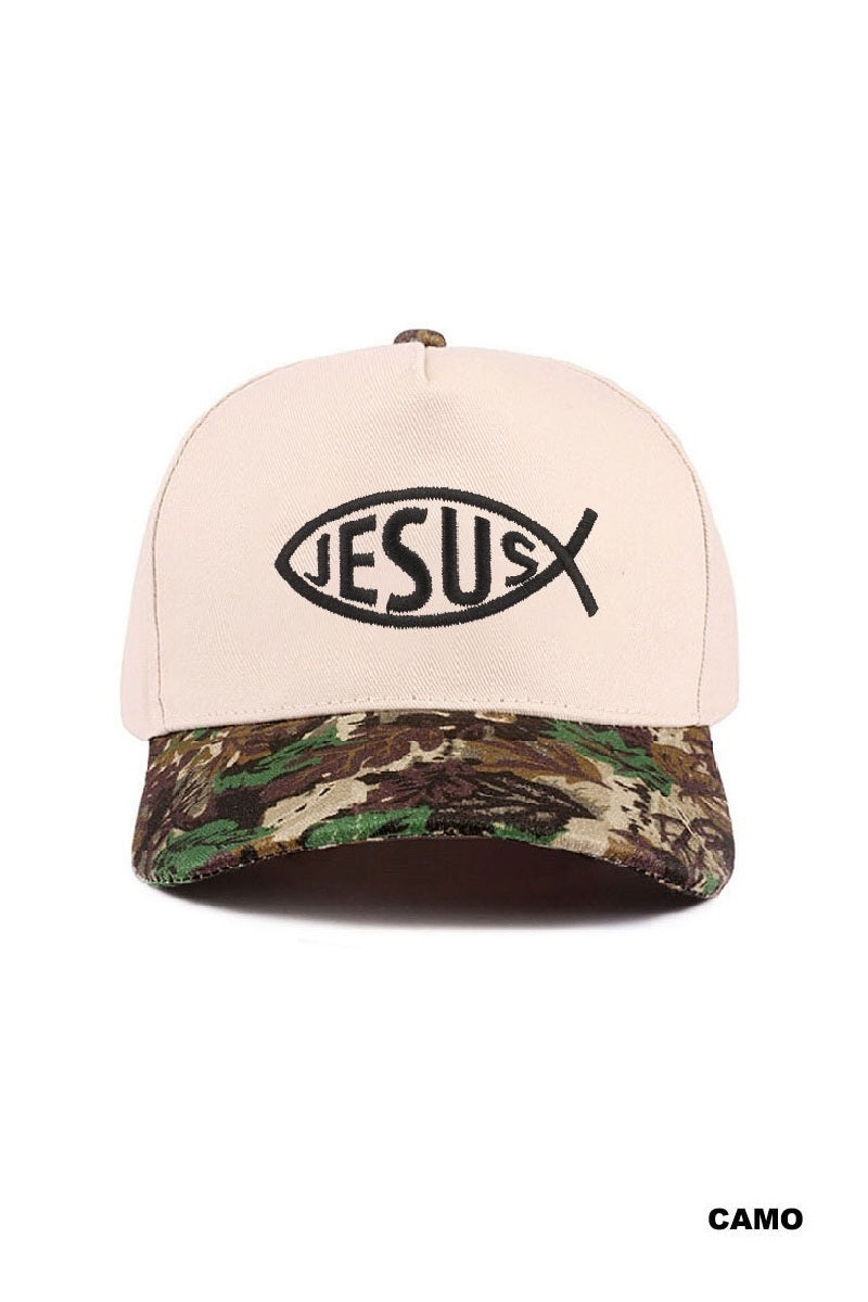 Jesus Fish Symbol Cap
