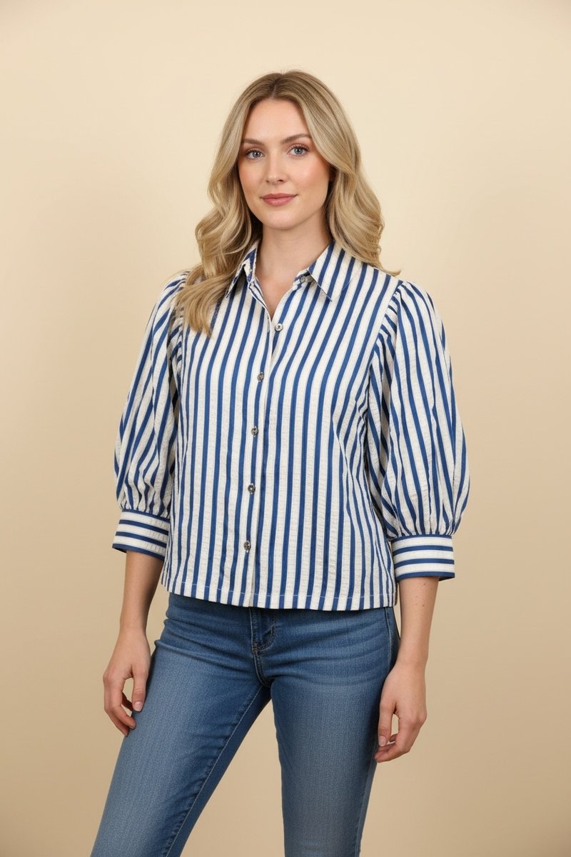 Puff and Stripe Top