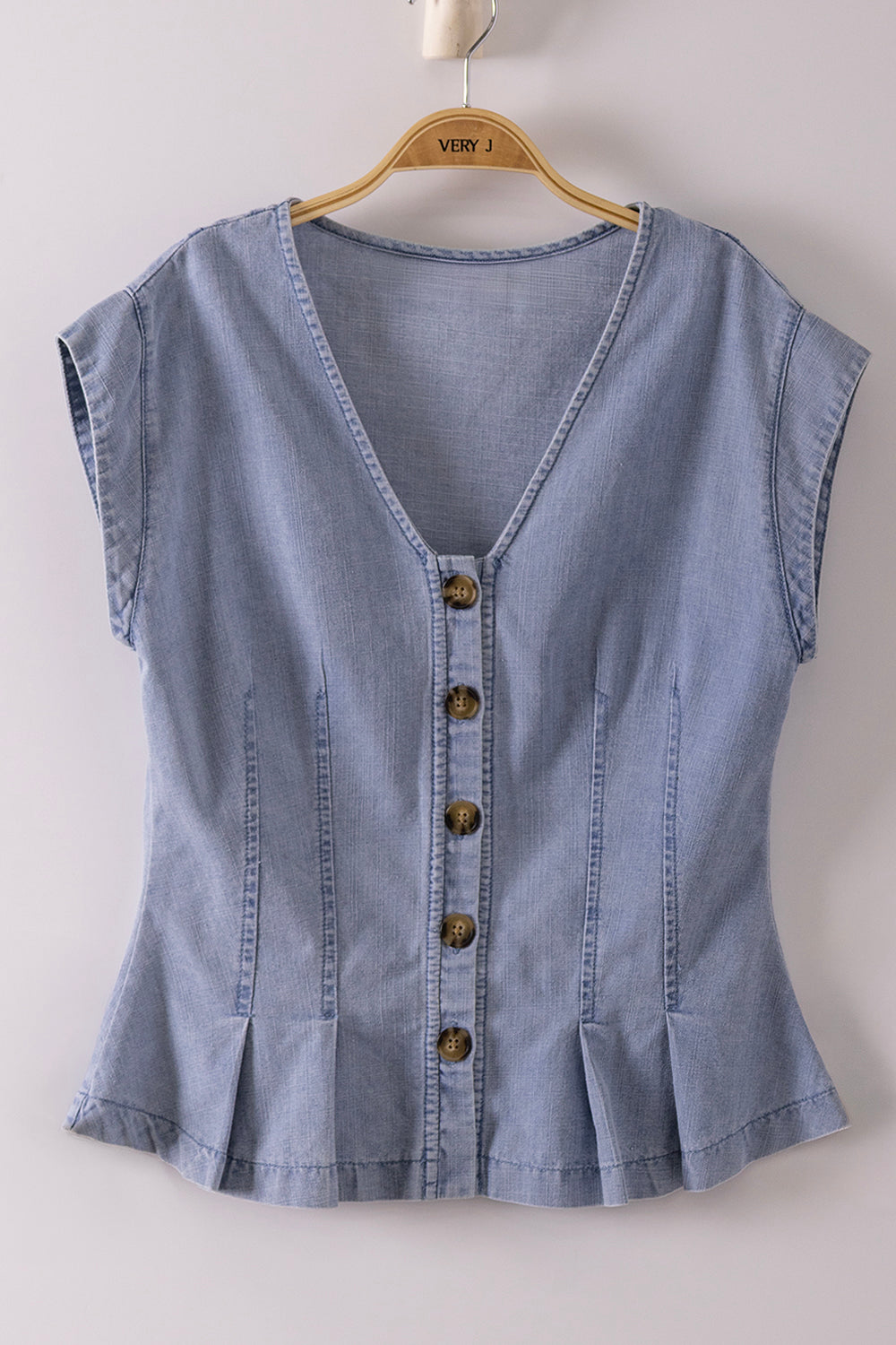 Washed Denim Vest