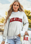 Arkansas Mock Neck Sweatshirt