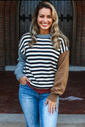 Color Block Striped Sweater