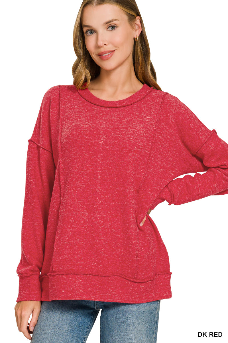 Brushed Hacci Top