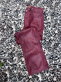 Judy Blue Faux Leather Tummy Controlled.