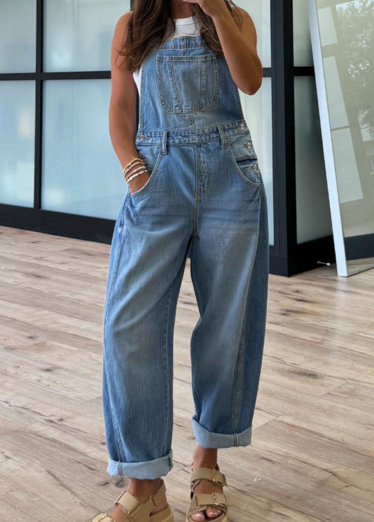 Denim Overalls