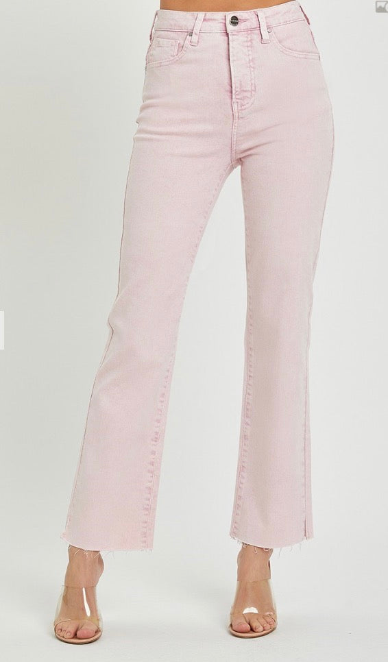 Risen Acid Wash Pink Jeans