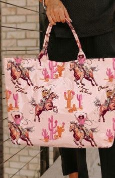 Light Pink Cowboy Tote Bag