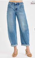 Plus Slouchy Crop Barrel