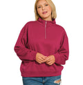 Plus Cabernet Scuba Pullover
