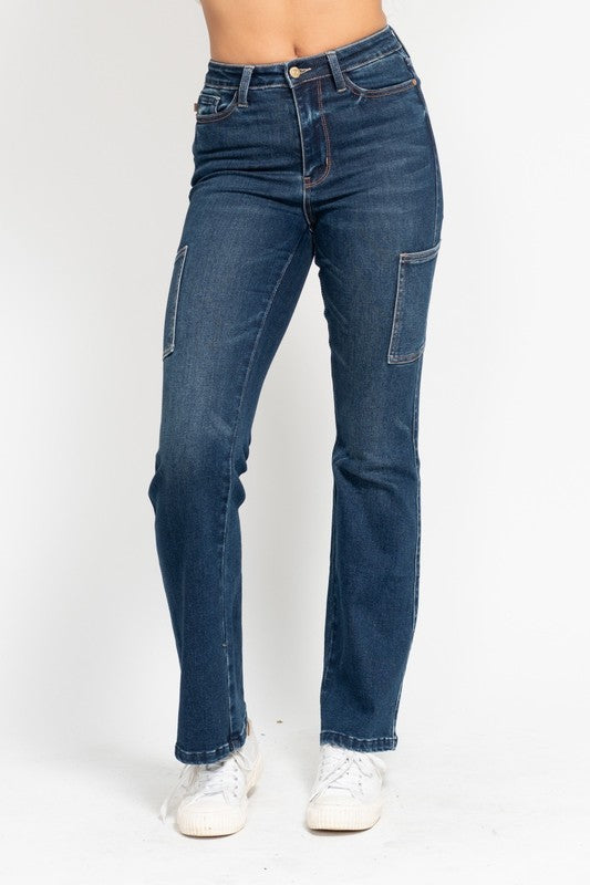 Judy Blue HW Cargo Bootcut