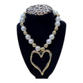 Pearl and Gold Beaded Necklace