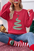 Red Christmas Tree Sweater