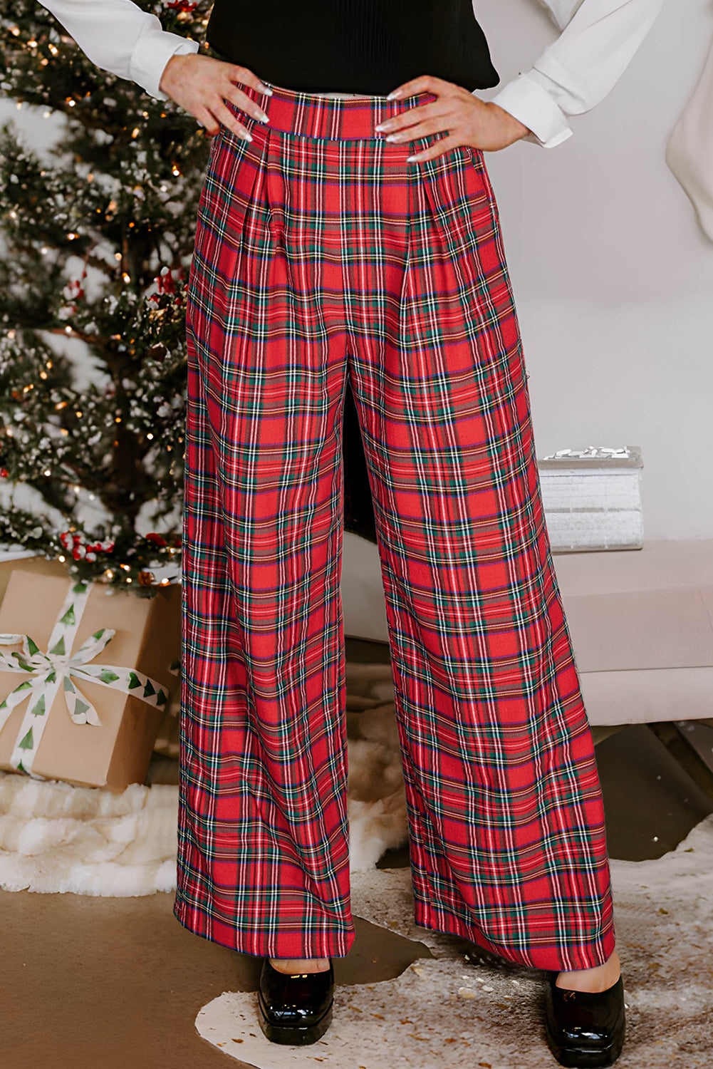 Red Plaid Pants