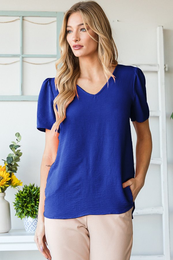 Royal Blue Plus Top