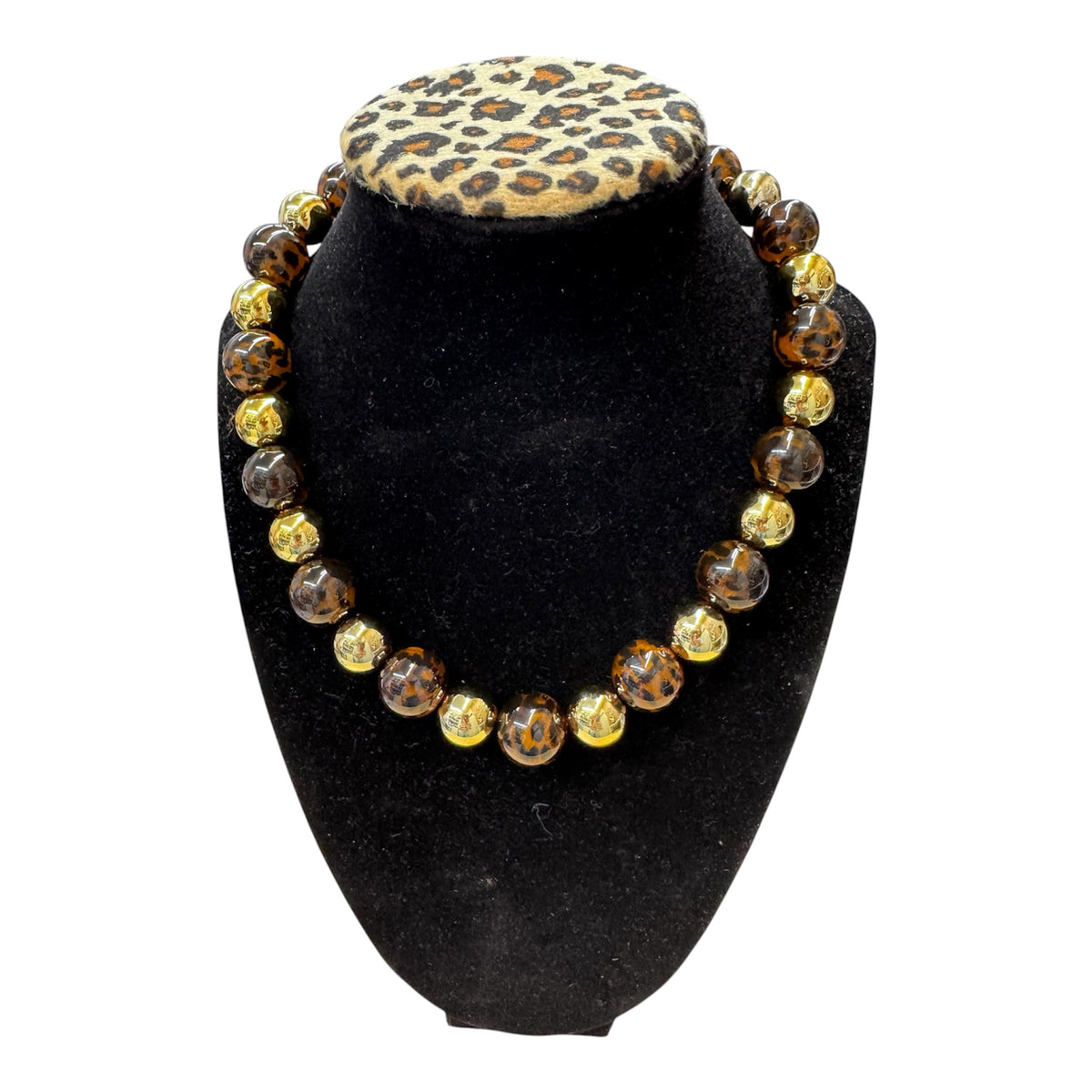 Leo & Gold Beaded Necklace