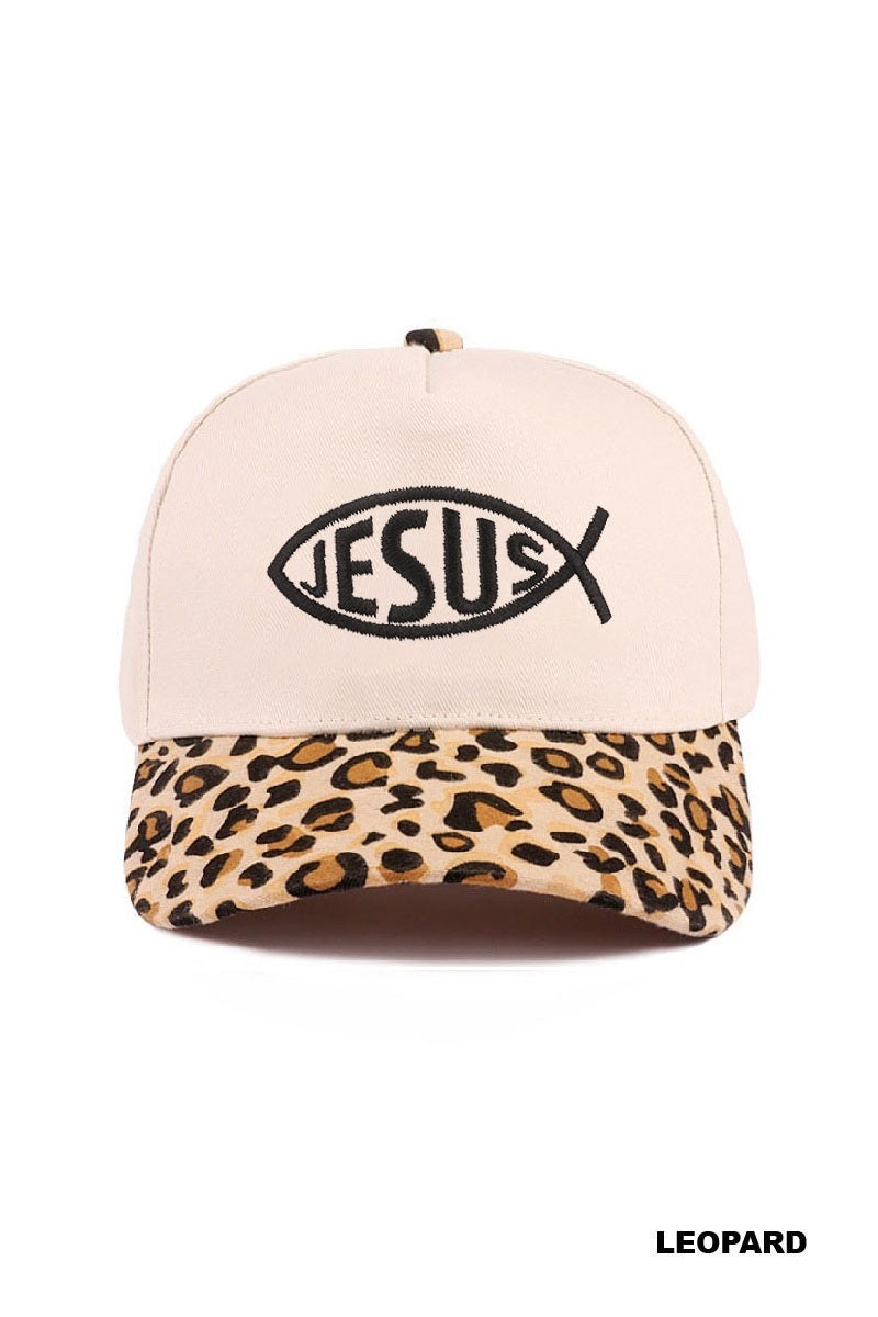 Jesus Fish Symbol Cap