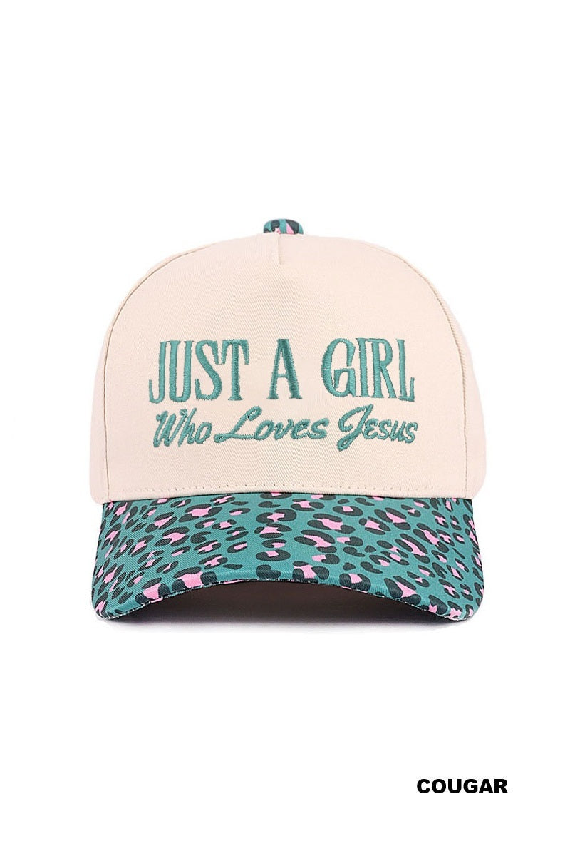 Just a Girl Who Loves Jesus Cap