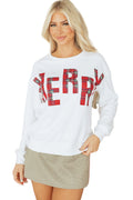 White MERRY Sweatshirt