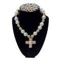 Pearl/Gold Beaded Necklace