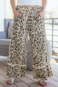 Animal Print Cropped Pants