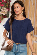 Eyelet Jacquart Top