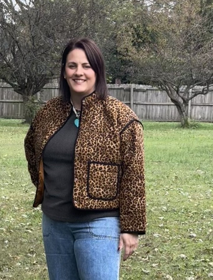 Quilted Leopard Jacket
