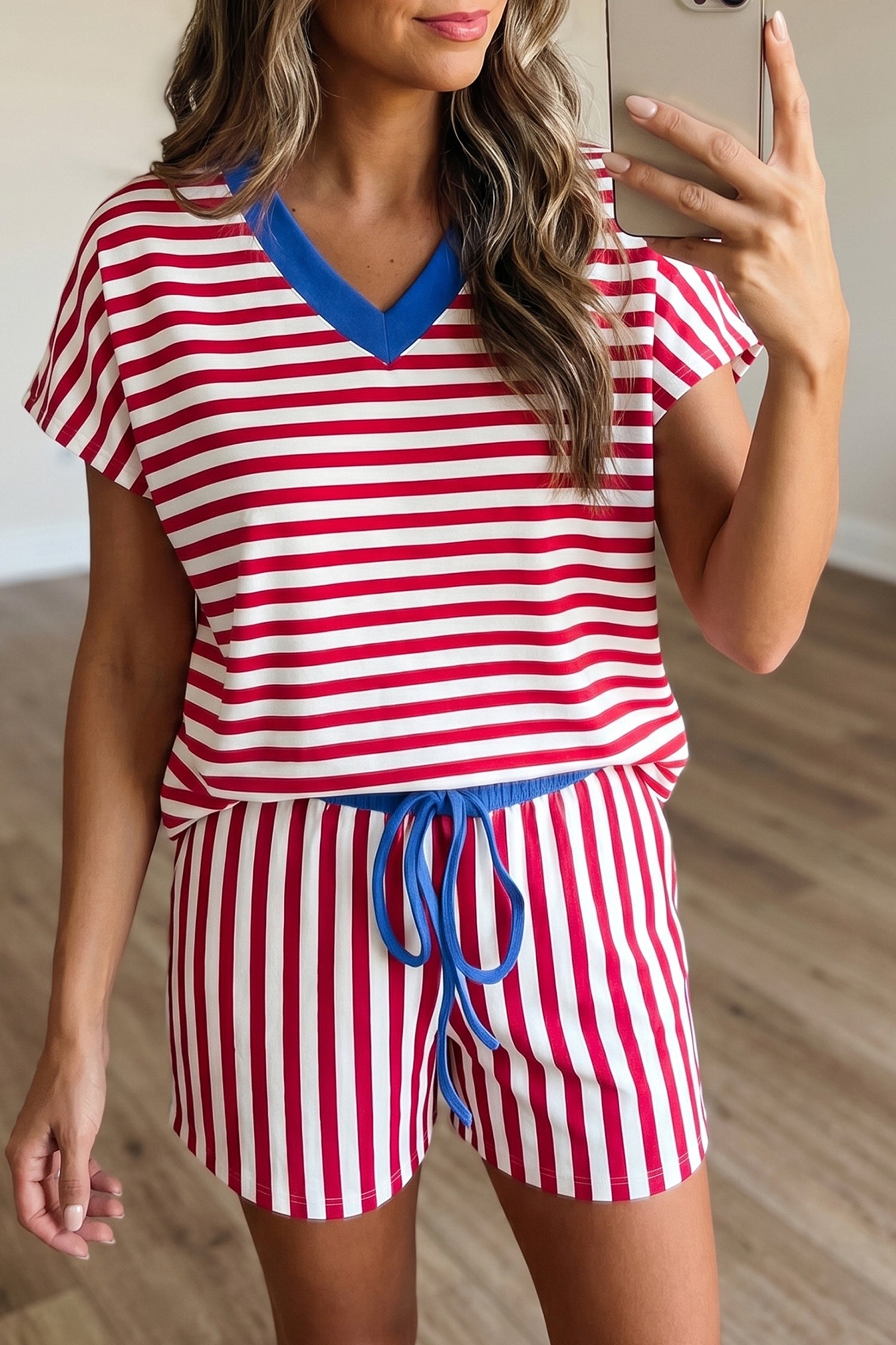 Red, White and Blue Short Set